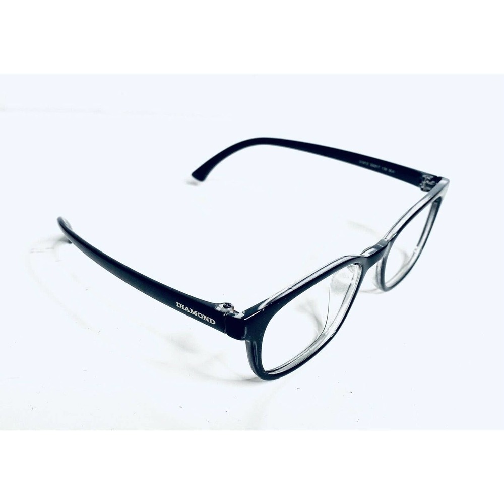 Diamond Black Clear Lucite Rectangular Glasses - image 4